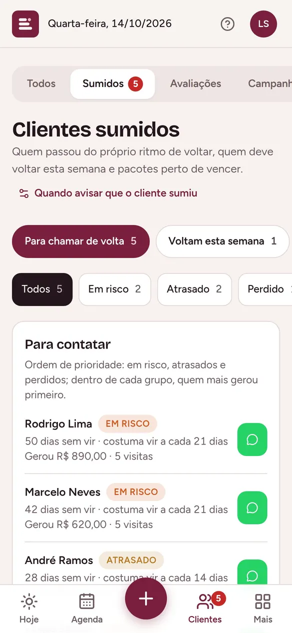 Saiba quem parou de vir